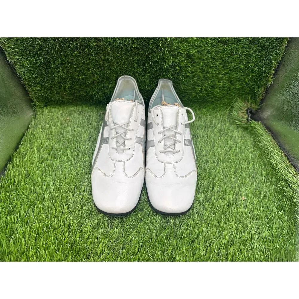 Mephisto Athletic Sneaker Shoes Women's 9.5 White Leather Walking Runoff CoolAir